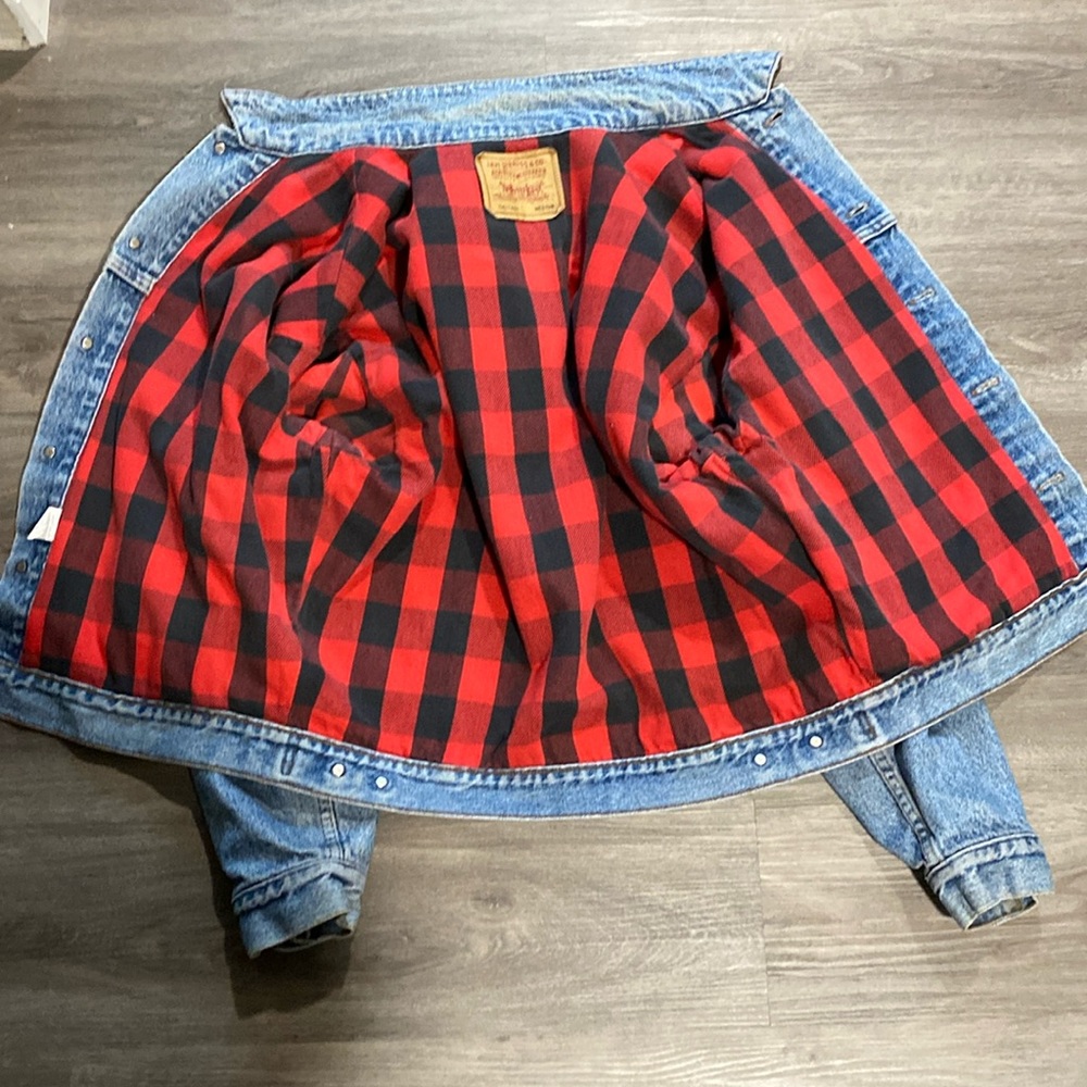 Vintage Levis Jean Jacket with Flannel Lining